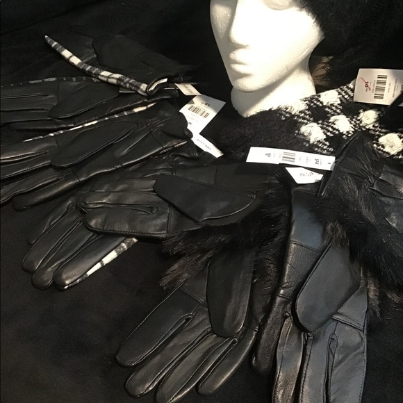 Beautiful black leather gloves never worn - Picture 10 of 16